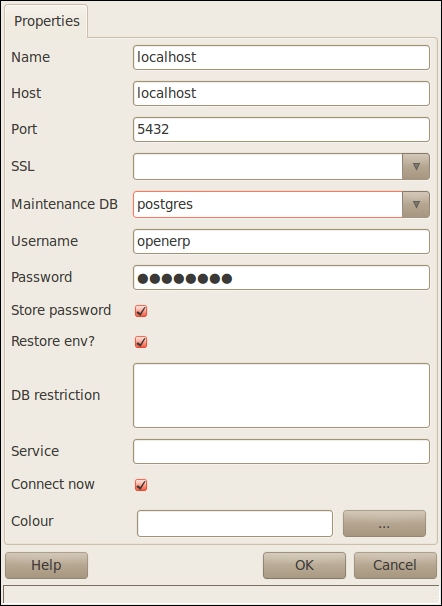 Configure Database Connection for Odoo 9
