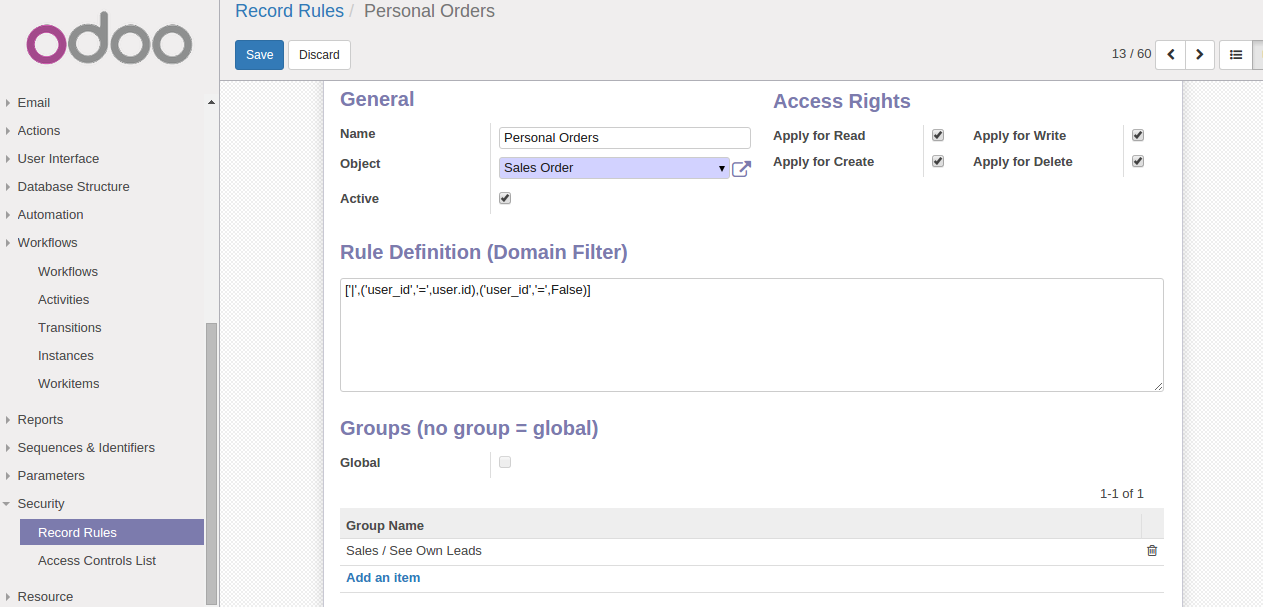 Record Rules   Personal Orders   Odoo22.png