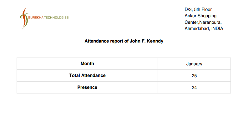 Create Attendance Report in Odoo 8