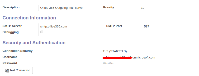 Configure Outgoing Mail Server in Odoo