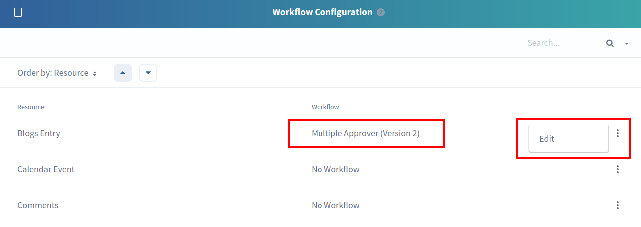 Configure assets with workflow