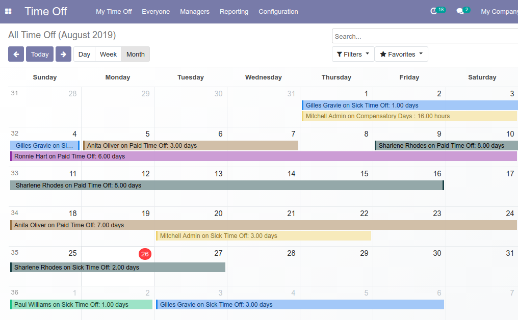 Improve Calender View in Odoo 13