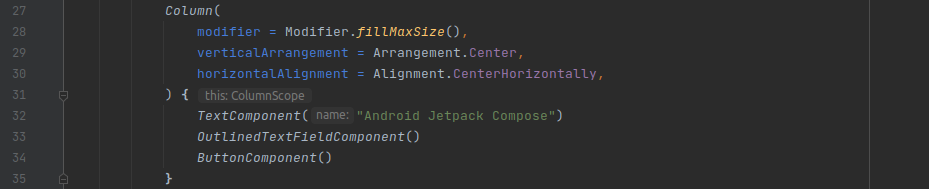 Align Elements using Jetpack Composer in Android App Development