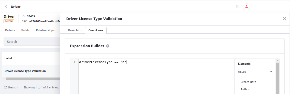 Expression Builder and Validations Step 2