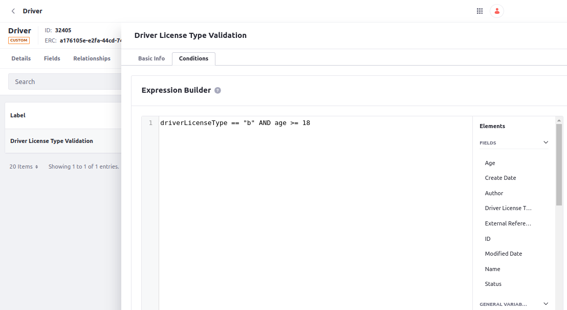 Expression Builder and Validations Step 5