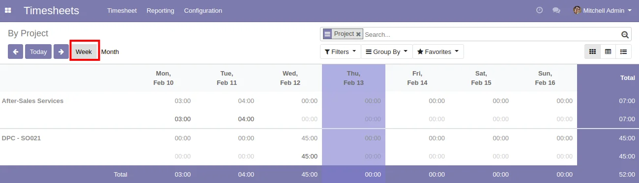 Get Data in Weekly Format