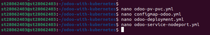 odoo-service-nodeport
