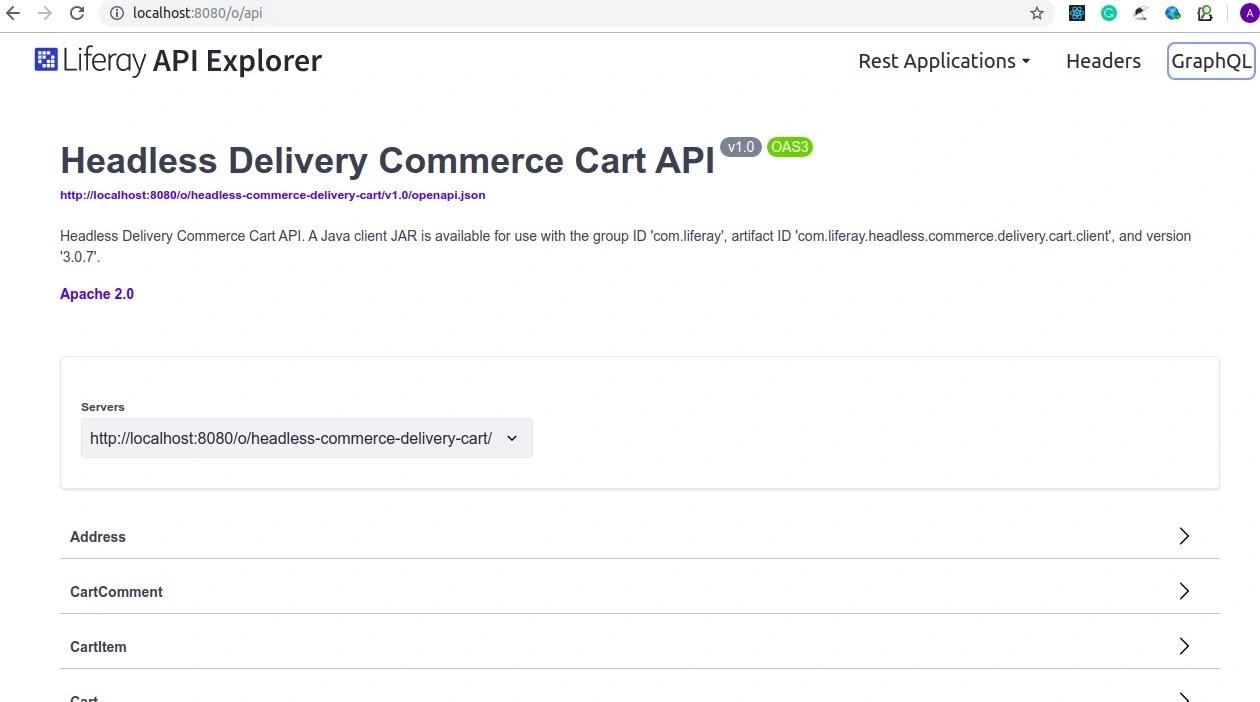Liferay API Explorer For Headless API Access