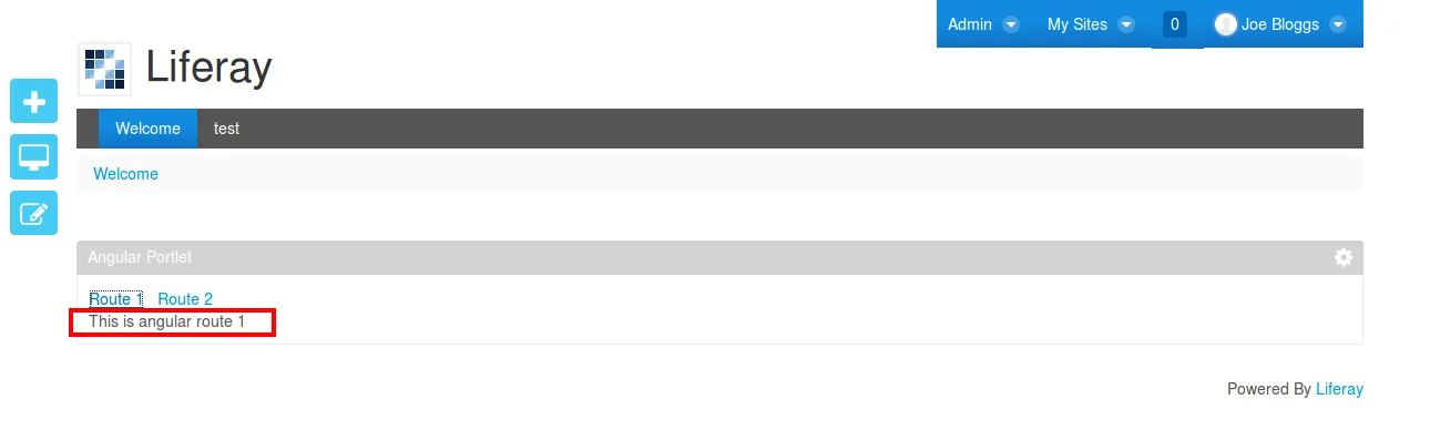 Single Page Application Liferay AngularJS
