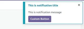 Custom Button to Close Notification