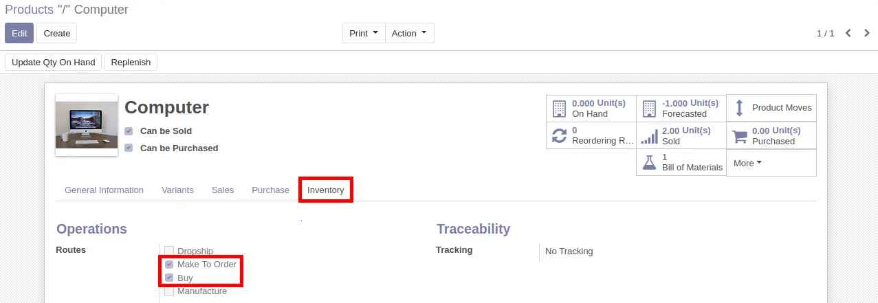 Generate Purchase Order from Sales Order