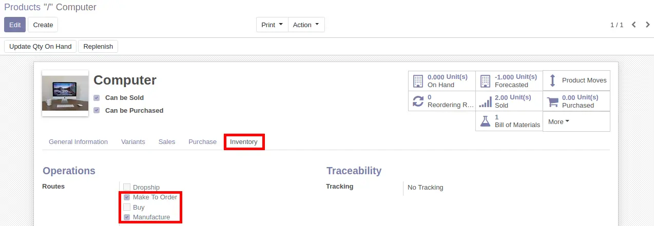 Generate Manufacturing Order Automatically