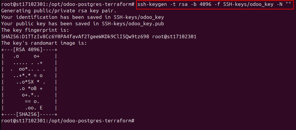 Create SSH Key Pair