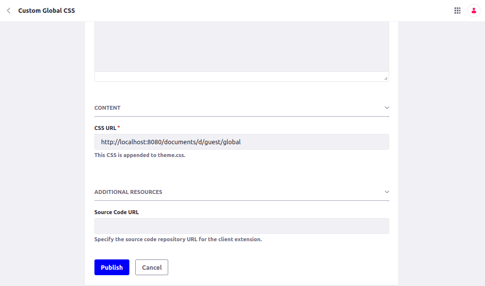 css url