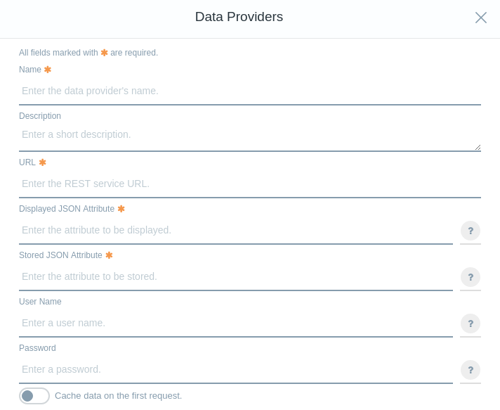 Data Providers