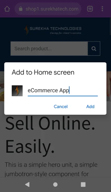 Edit Name and Then Click on Add Button