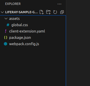 folder structure