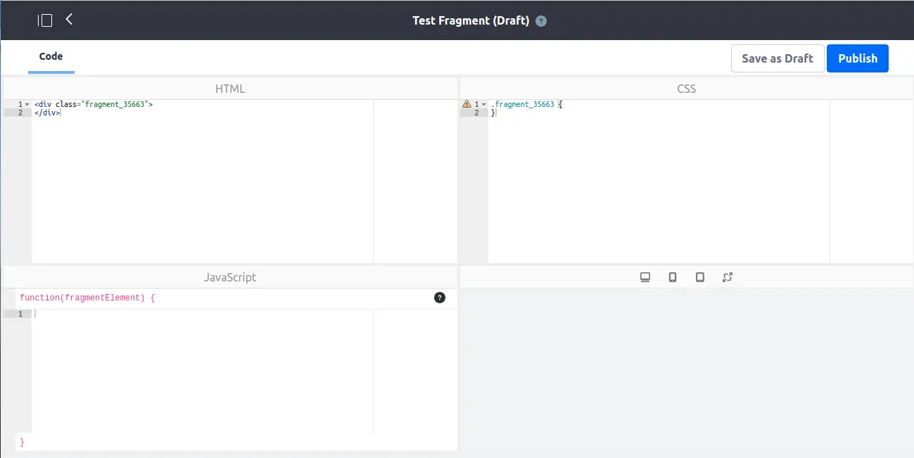 Fragments in Liferay 7.1