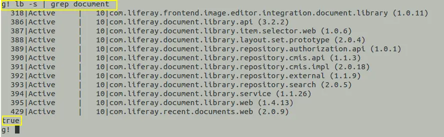 Using Grep Command in Gogo Shell
