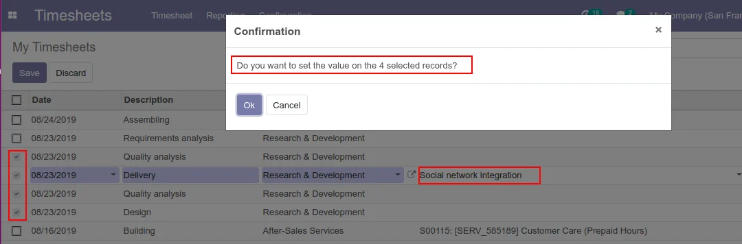 Mass Editing Feature in Odoo 13