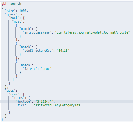 Elasticsearch Aggregation Query