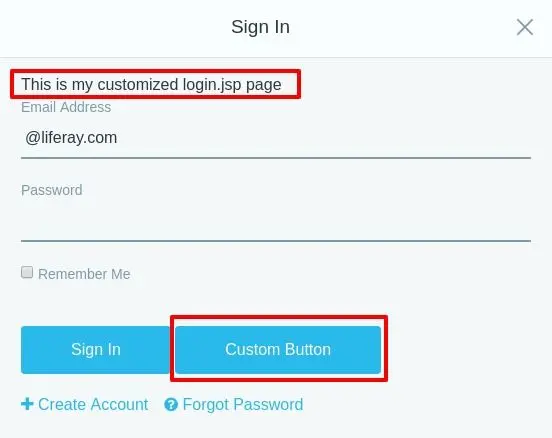 Customize Login.jsp page