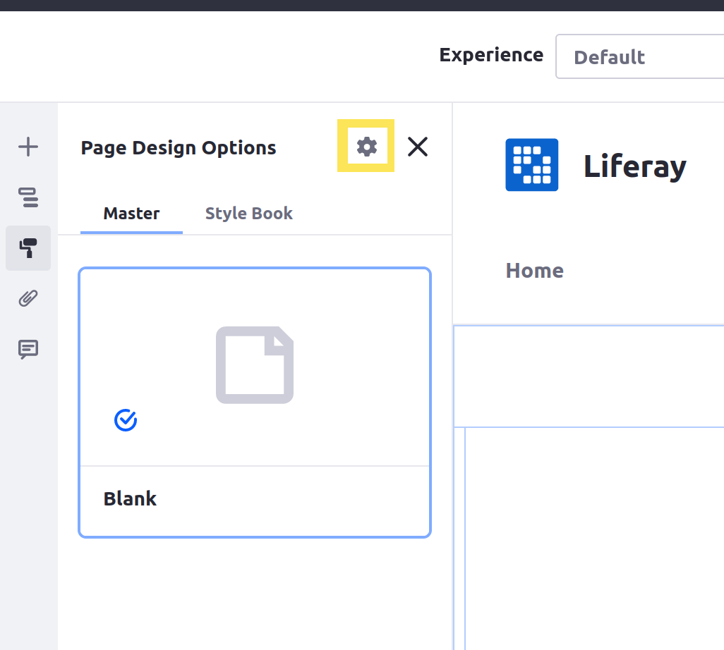 page options