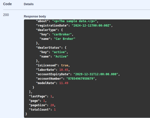 search with complex filter output