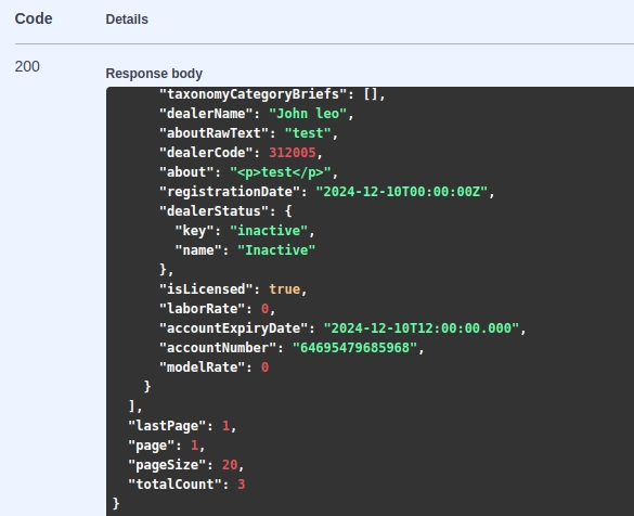 search with date and time field output