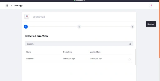 Select Form View in Liferay DXP 7.3