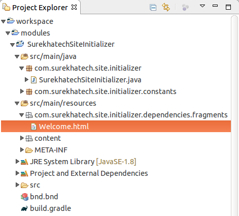 Organize Resources using SiteInitializer in Liferay