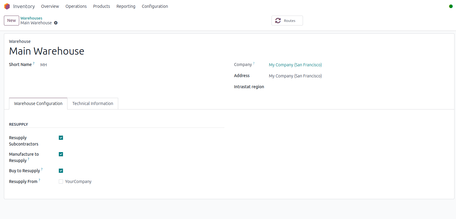 Odoo purchase to delivery