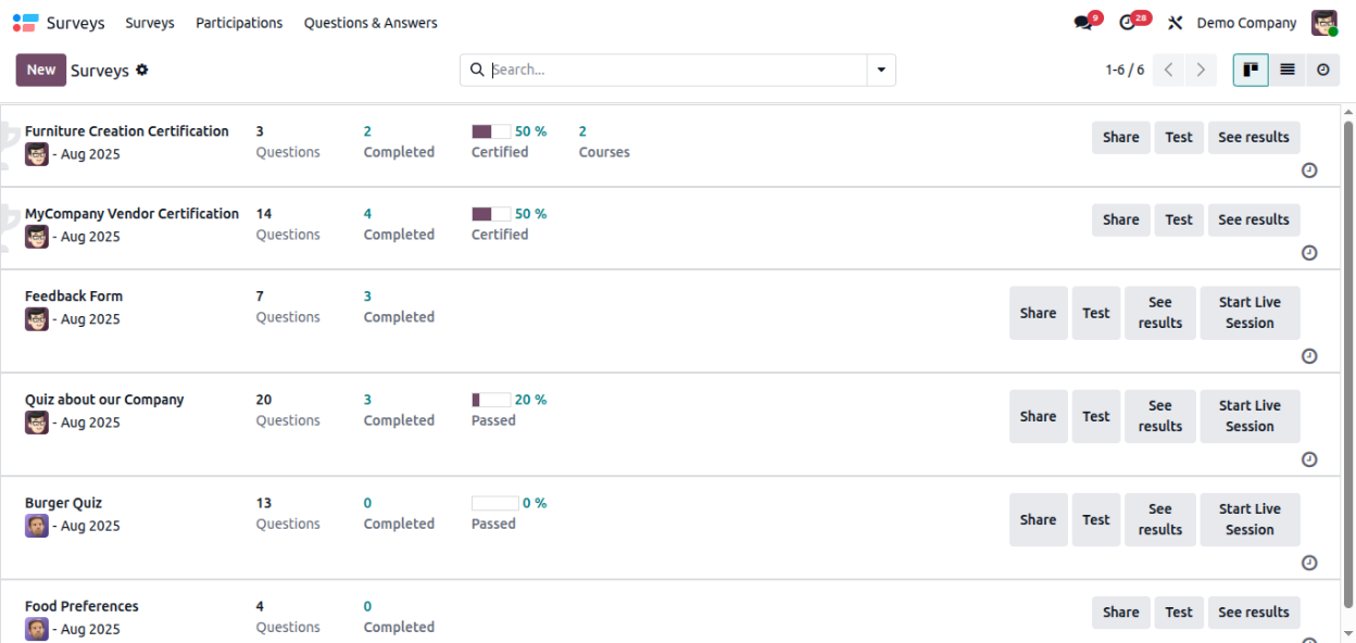 odoo surveys design screen