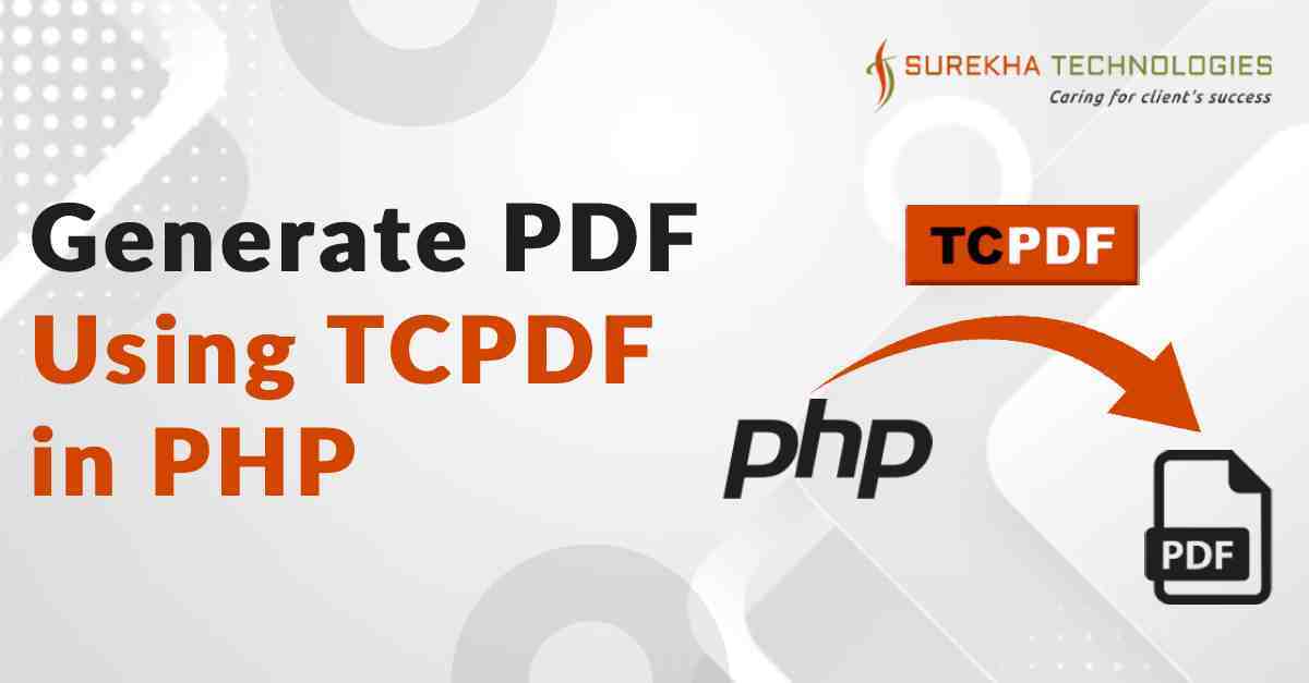 Generate PDF using TCPDF in PHP